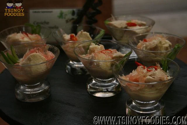 ceviche with pomelo