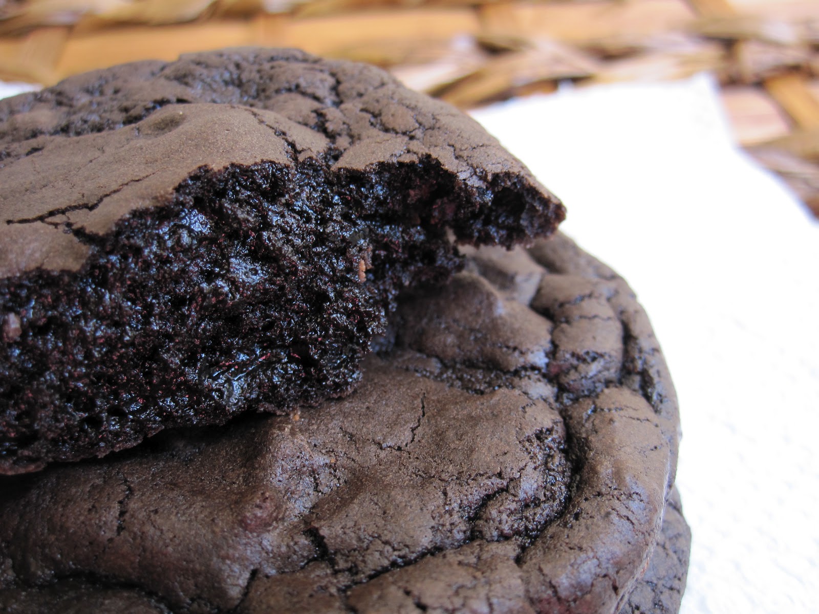 For the Love of Dessert Double Chocolate Brownie Cookies
