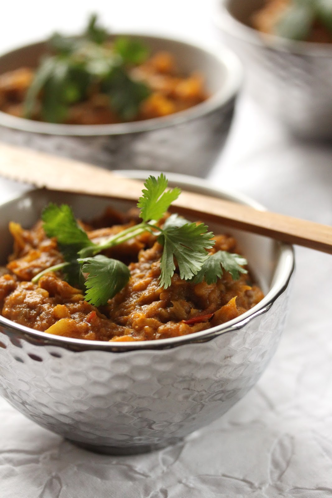 Dans la cuisine de Sophie Caviar d'aubergines façon Bollywood