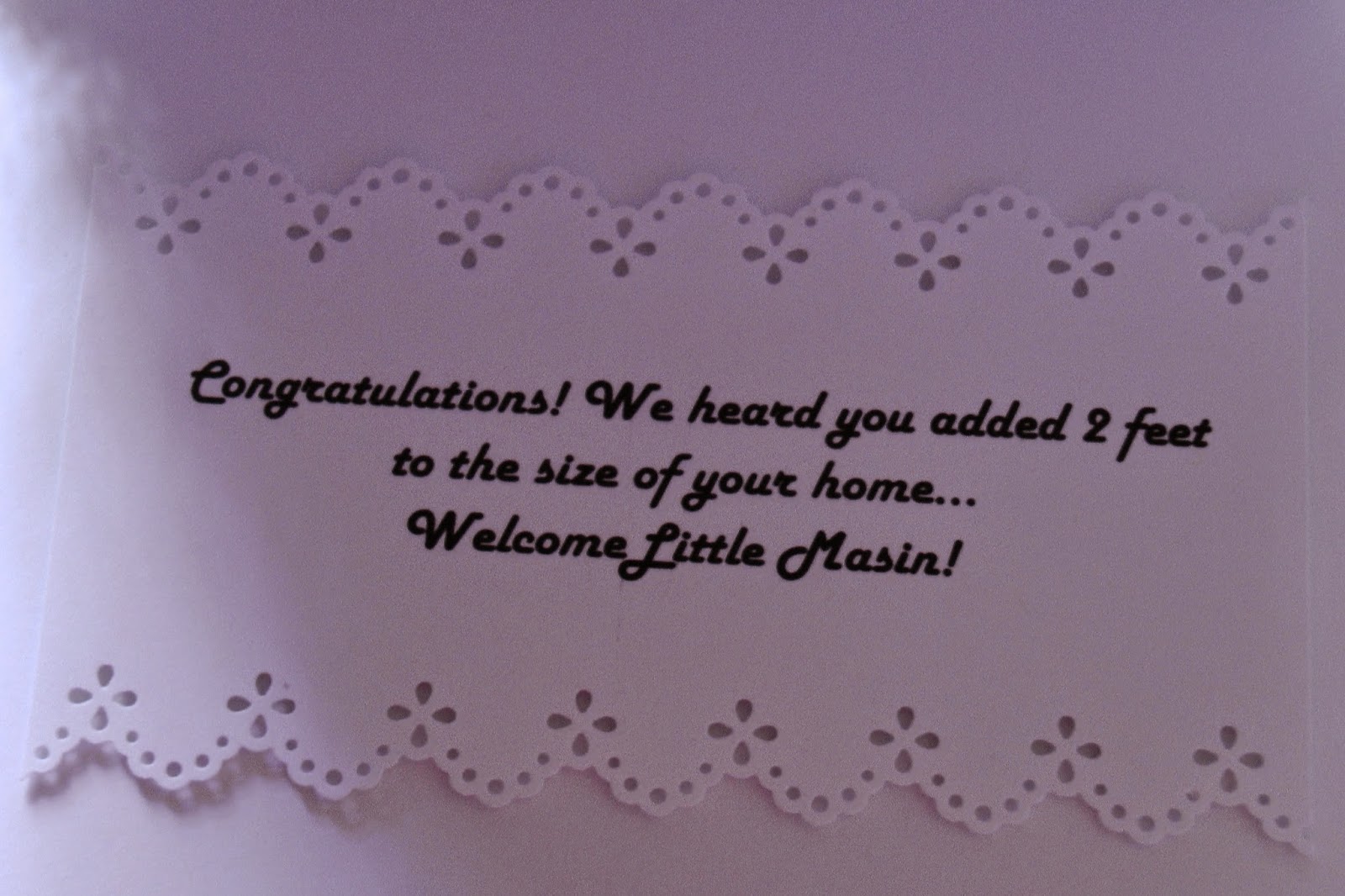 J Ross Artistic Designs JRAD Baby Shower Card