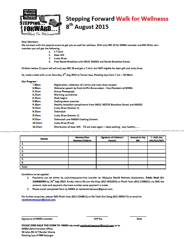 malaysia nestle retirees july 2015 nestle application form