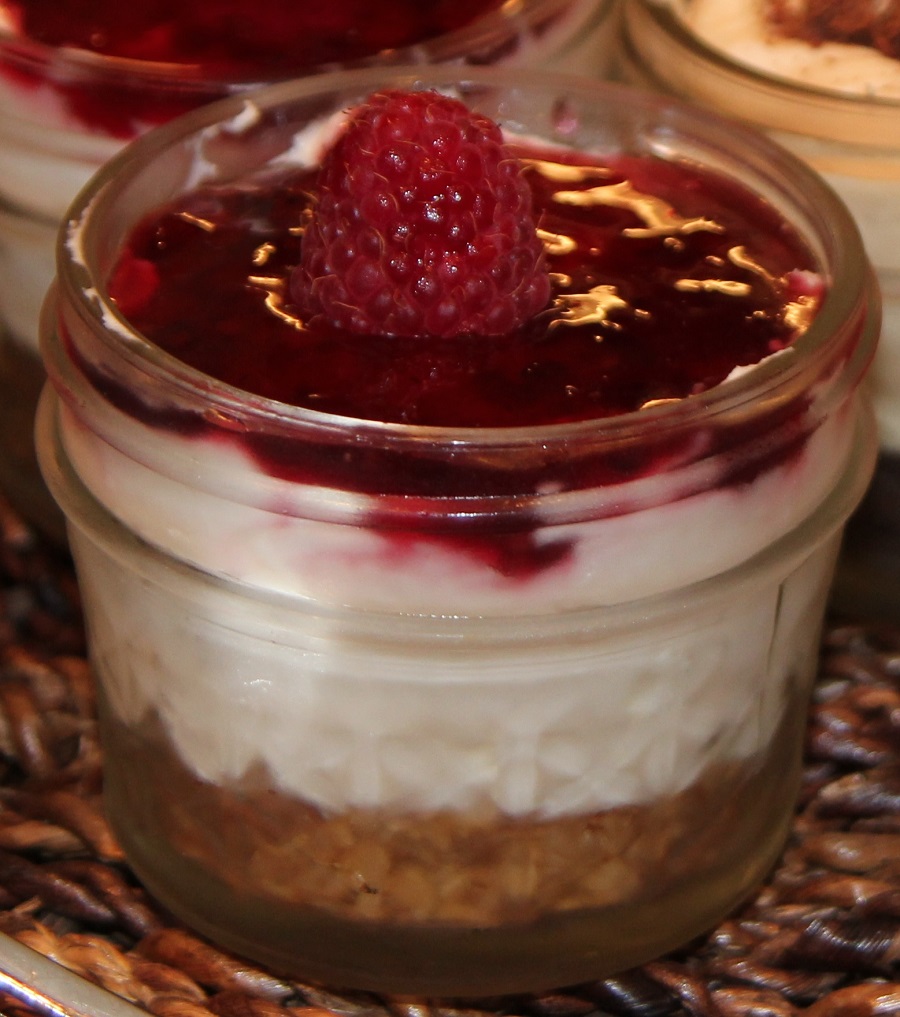 Beyond Betavia Mini Cheescakes in Canning Jars