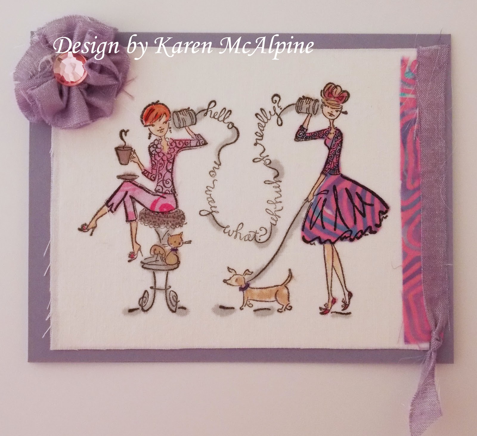 Dreaming and Creating Fabric Stamping Technique Challenge Part Two