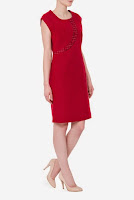 Rochie Modas rosie din lana model 286 (Ama Fashion)