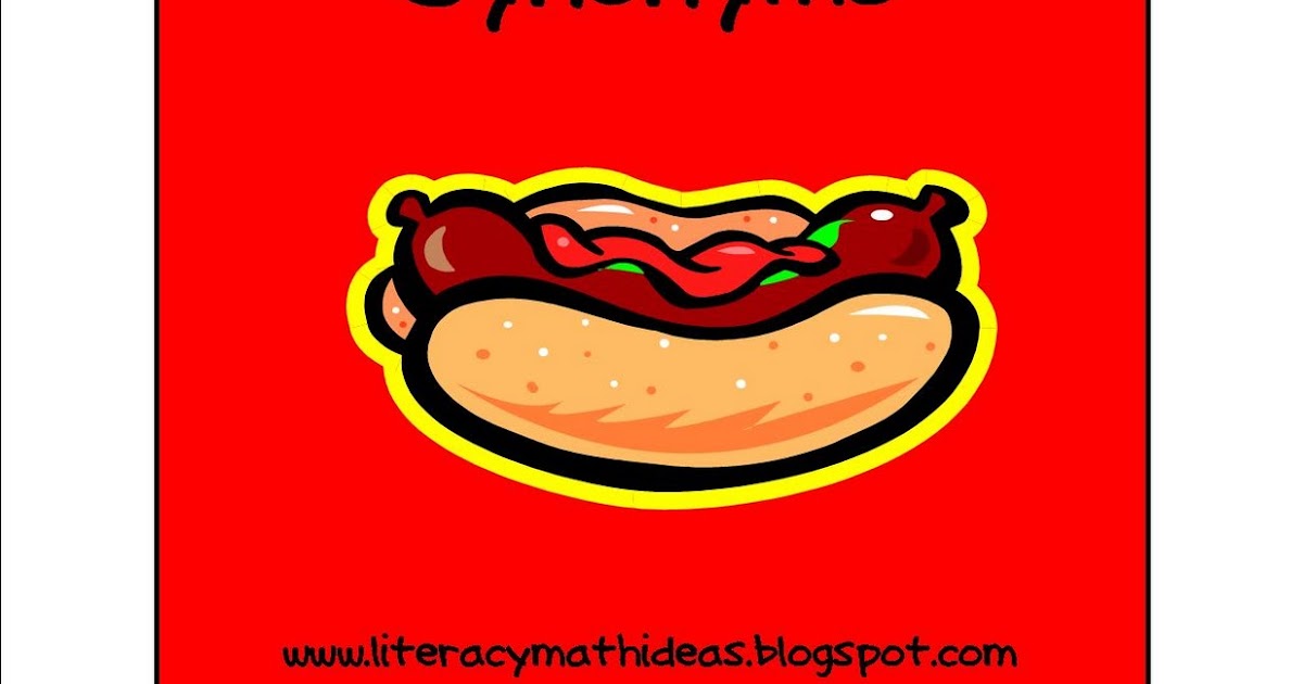Literacy & Math Ideas Hot Dog Stand Synonyms