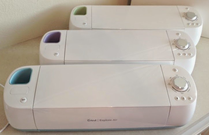 Cricut Explore Air Out of the Box - all three from above
