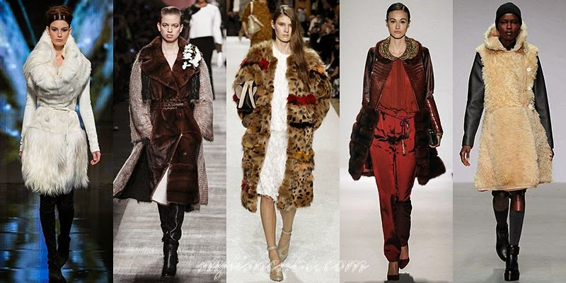 Fall Winter 2014 - 2015 Women's Fur Coats Fashion Trends