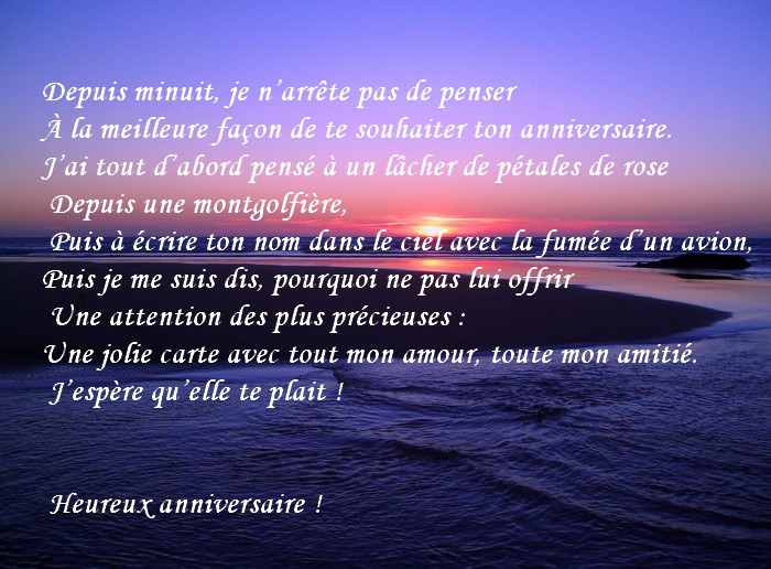 poeme d'amour pour un anniversaire de rencontre