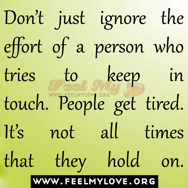 Just Ignore