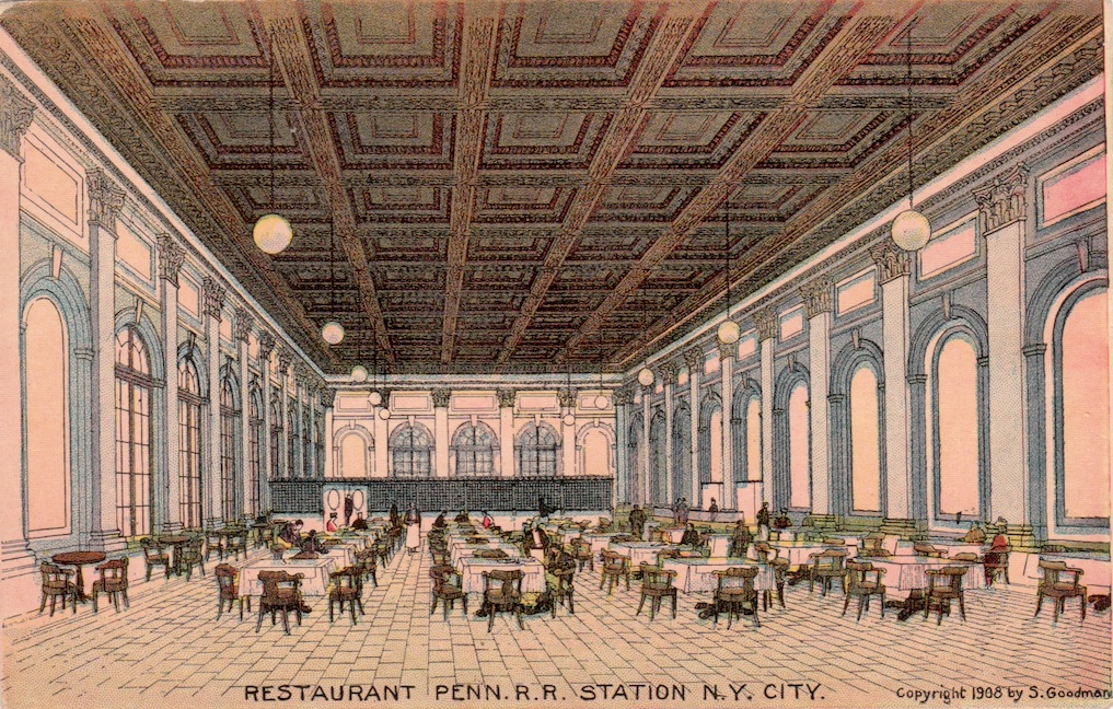 The Paper Collector Penn Station restaurant, 1908