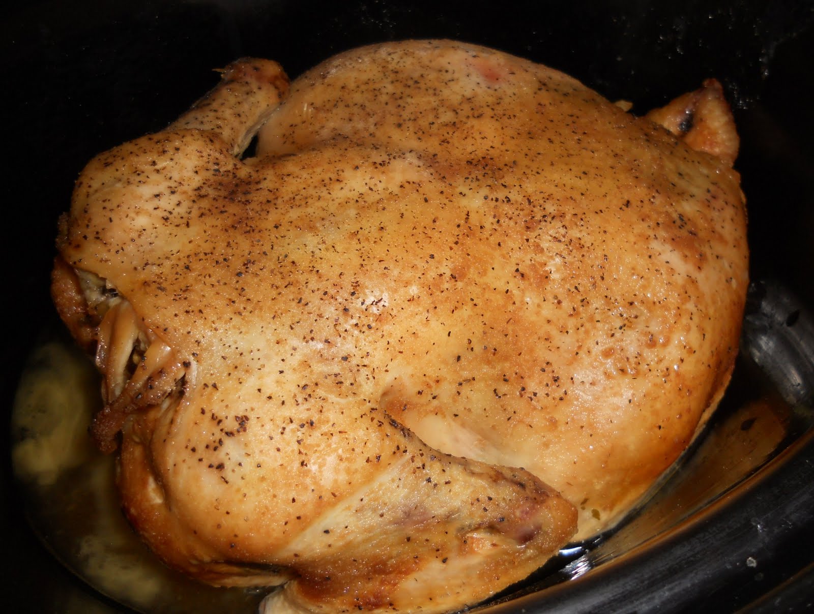 Mommy's Kitchen Creations Rotisserie Chicken in a Crock Pot