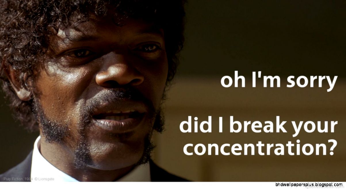 Concentration Pulp fiction quote image Concentration Pulp fiction quote image