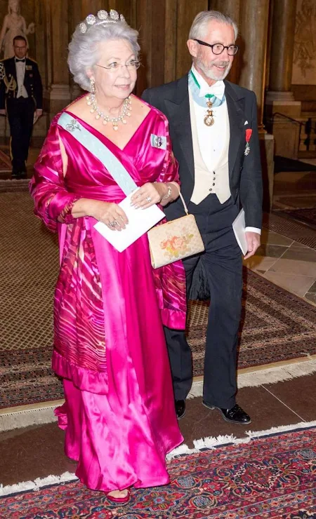 Crown Princess Victoria and Prince Daniel, Prince Carl Philip and Princess Sofia, Princess Madeleine and Christopher O'Neill attend the Royal dinner