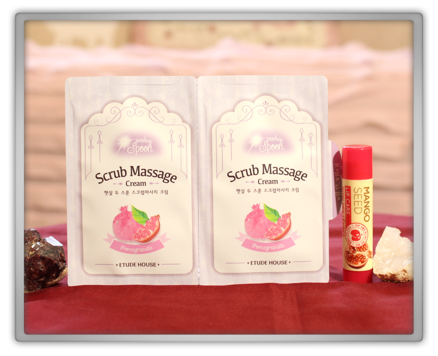 겟잇뷰티박스 by 미미박스 memebox beautybox Superbox #40 Pomegranate unboxing review the face shop mango seed lip care etude house scrub massage cream 겟잇뷰티박스 by 미미박스 memebox beautybox Superbox #40 Pomegranate unboxing review the face shop mango seed lip care etude house scrub massage cream