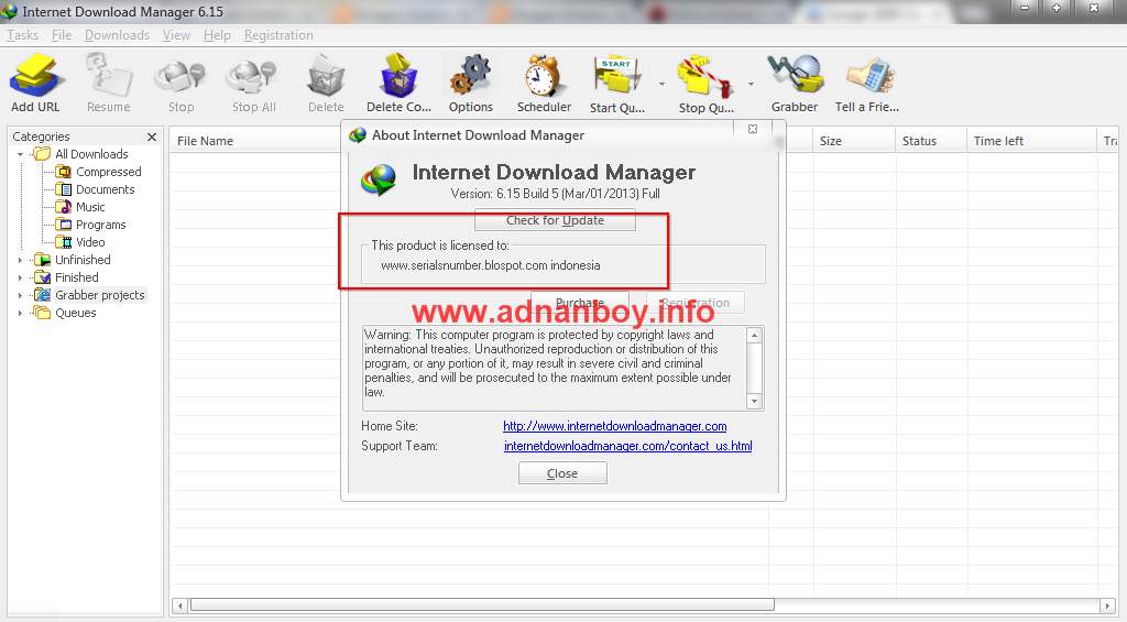 Internet Download Manager IDMAN 615 Build 14 CRACK