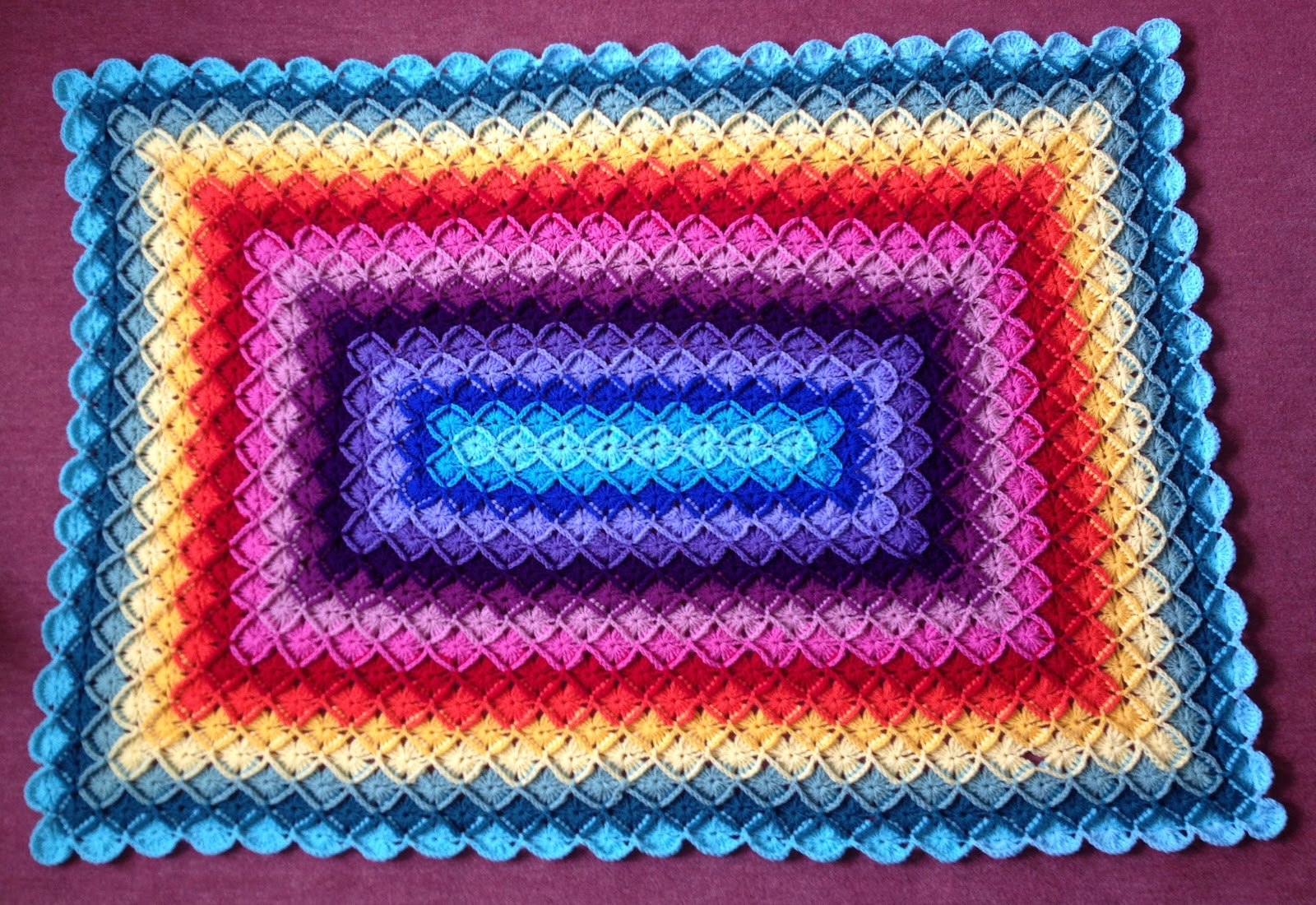 Flowers in the Window My WoolEater Blanket Completed!