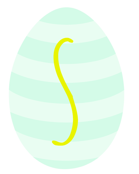 Printable Easter Egg Banner from Blissful Roots