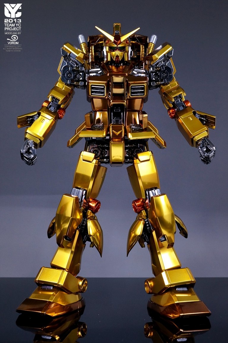 PG 1/60 RX782 Gundam Gold Plated Painted Build Gundam Kits
