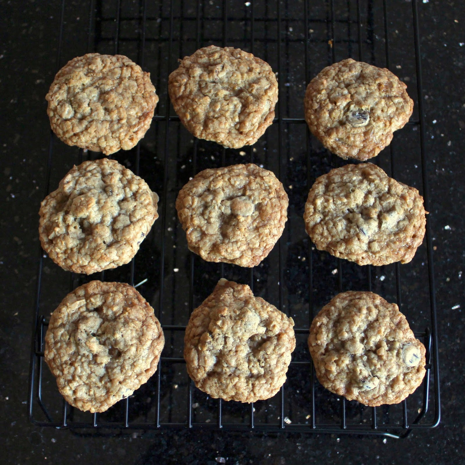 Chomping Board Oatmeal Chocolate Chip Coconut Toffee Cookies