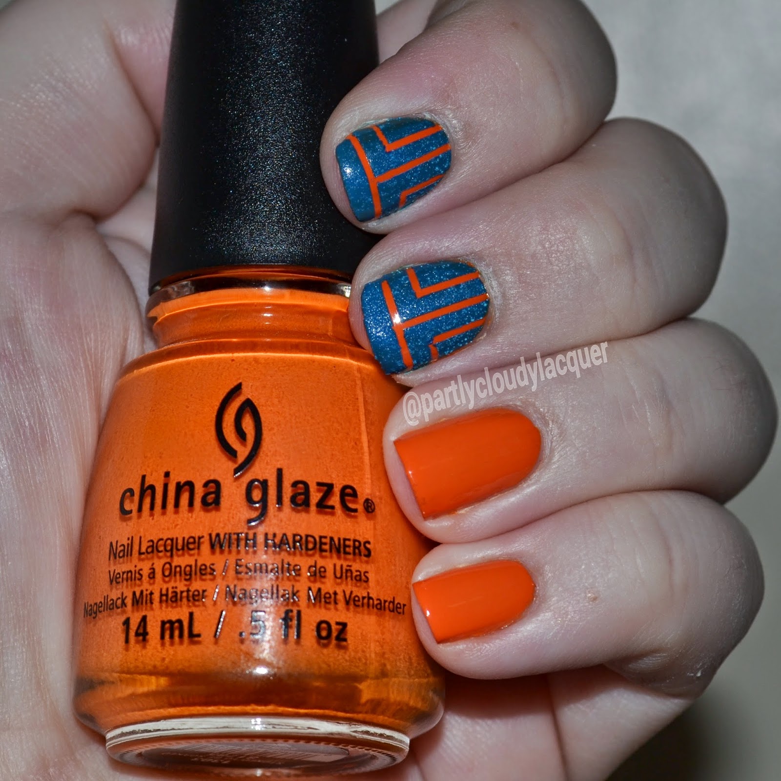 Partly Cloudy With A Chance Of Lacquer Florida Gators Nails 2014