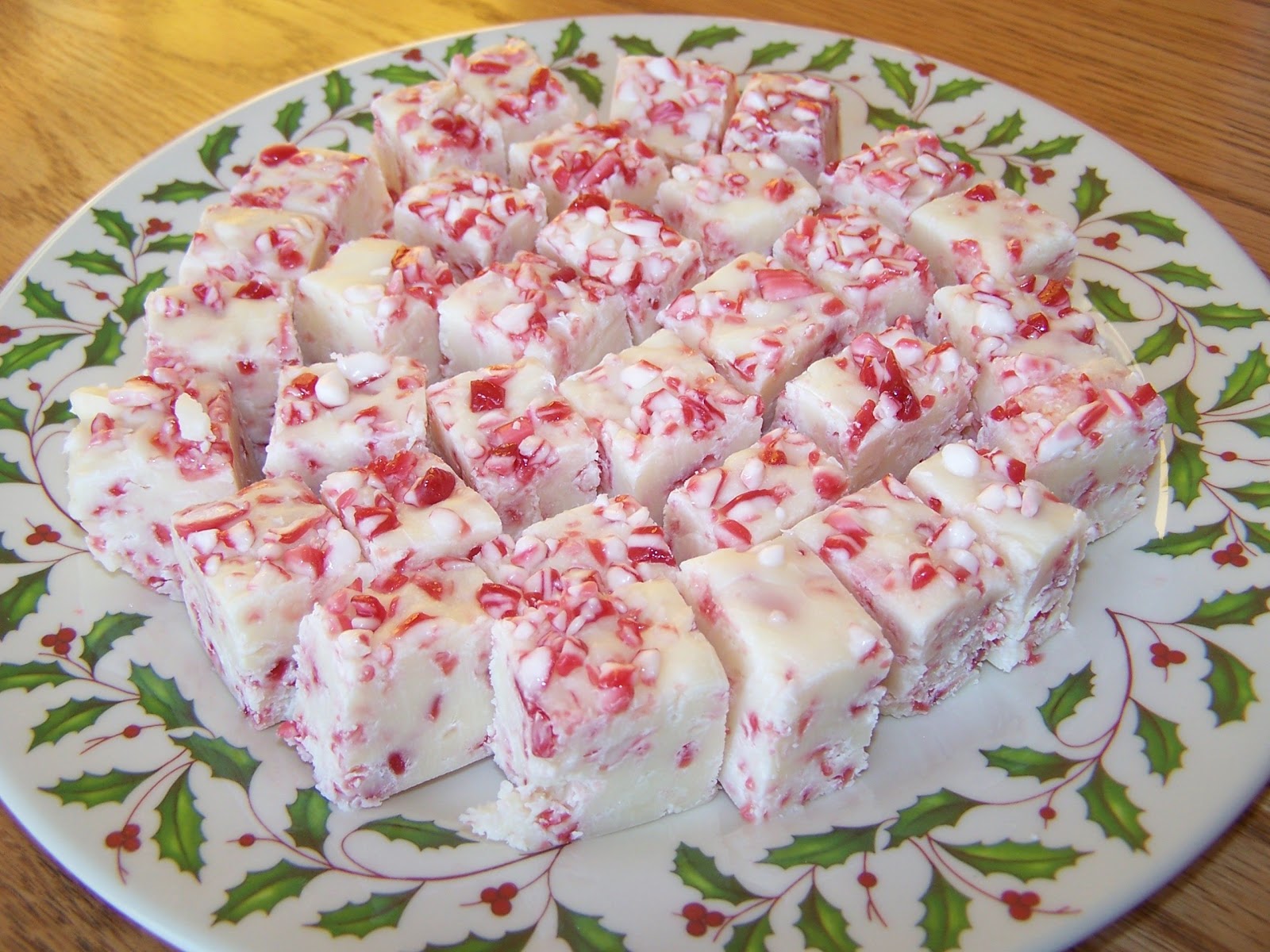 Heather's Recipes Candy Cane Fudge