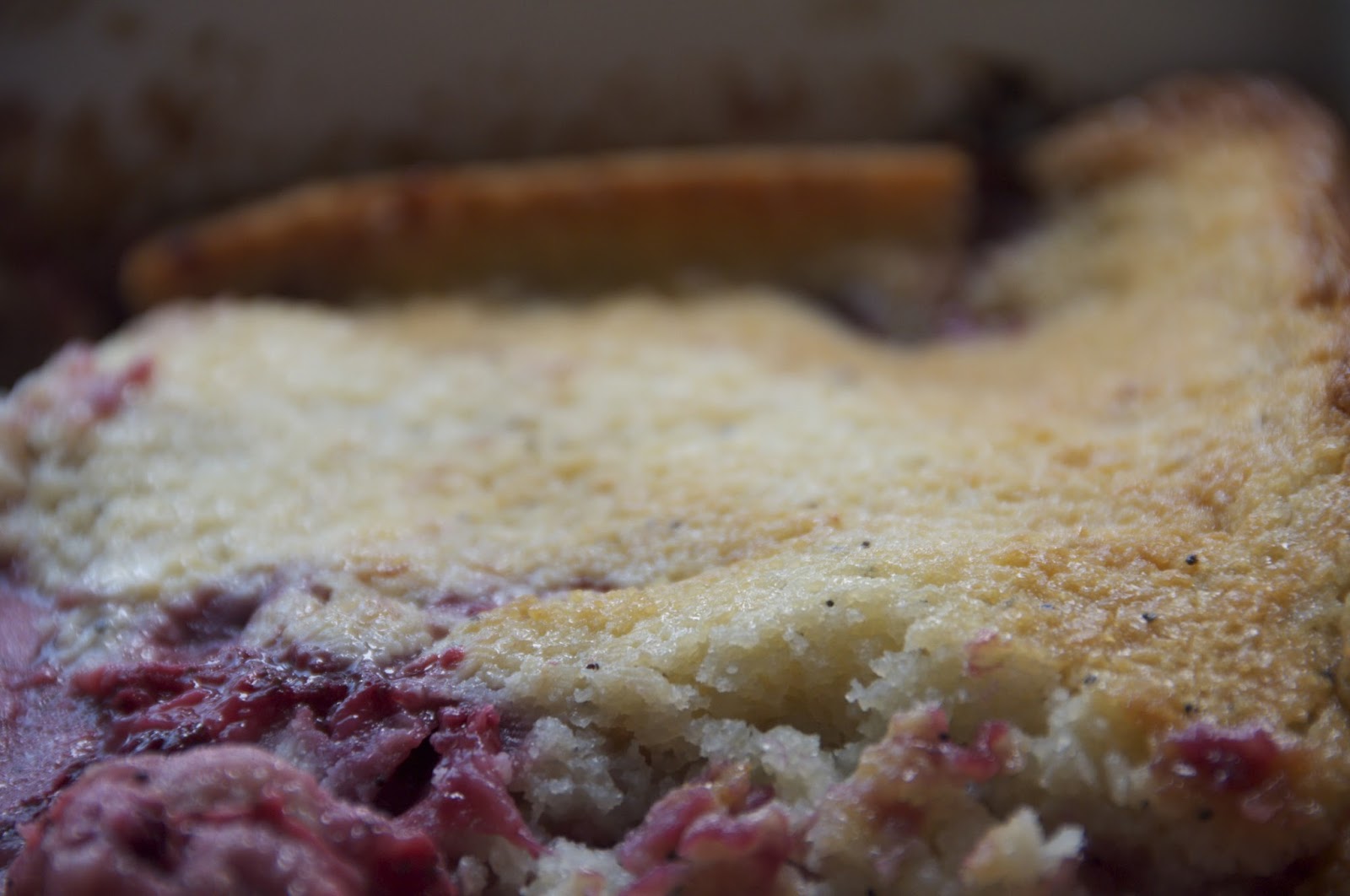 see you in the morning strawberry + blackberry cobbler