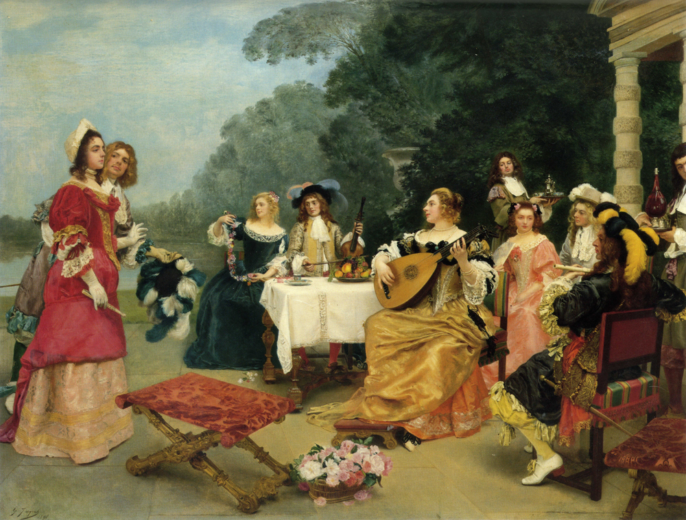 FRENCH PAINTERS Gustave Jean JACQUET The Recital 1898