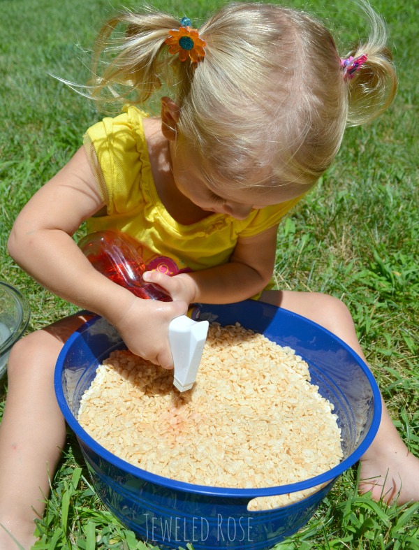 Popping Rice Sensory Play Growing A Jeweled Rose