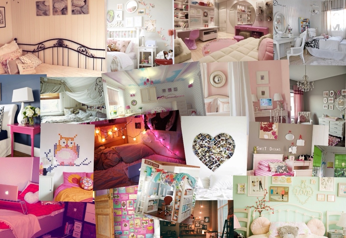 Ideeën voor kamer: slaapkamer inrichten student grijs roze ...