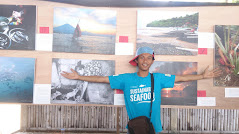 Saya di kegiatan lokal Photo Voice anak pesisir, Amed, Bali