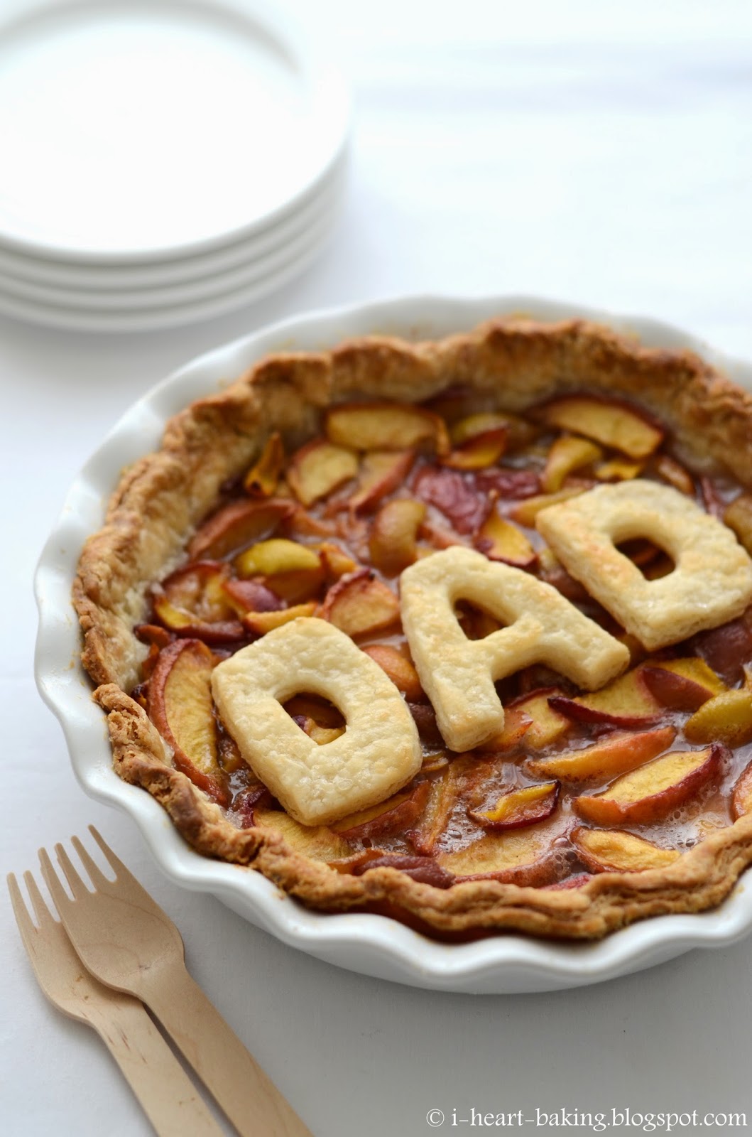 i heart baking! father's day peach pie
