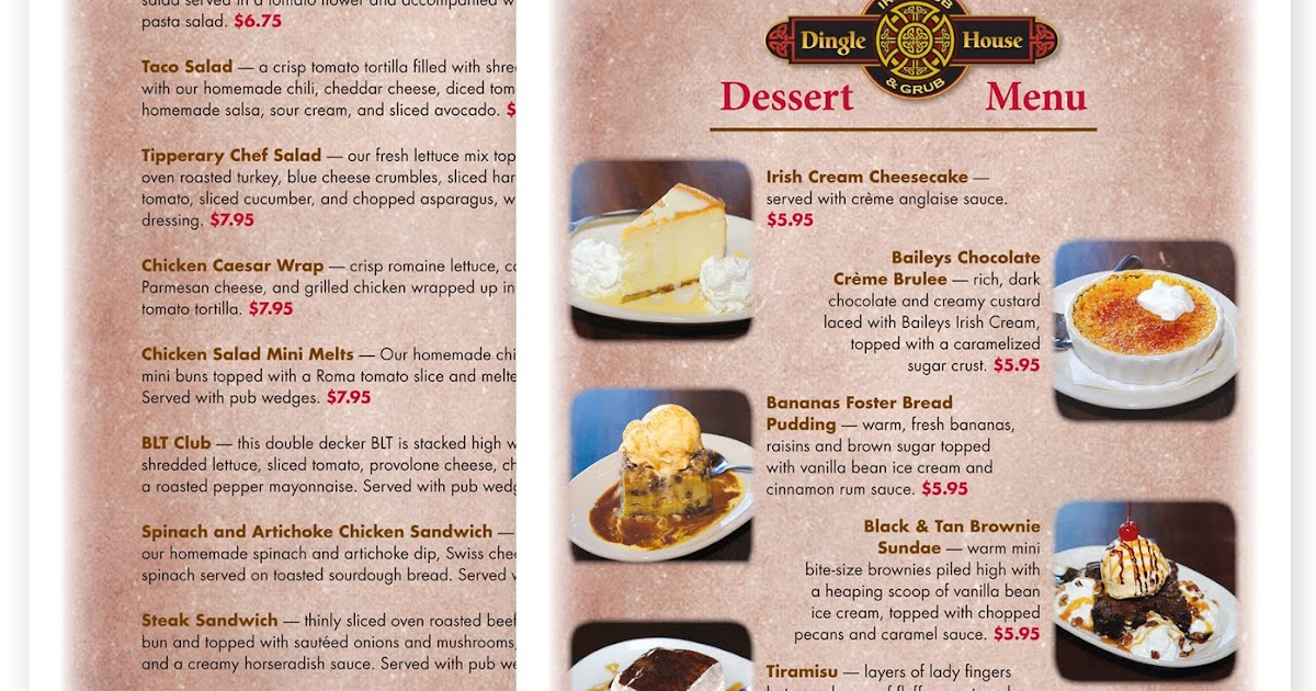 brown bag creative restaurant menus