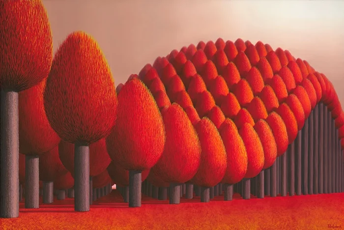 Patricia Van Lubeck 1965 | Hollandaise Surrealist painter | The psychedelic gardens