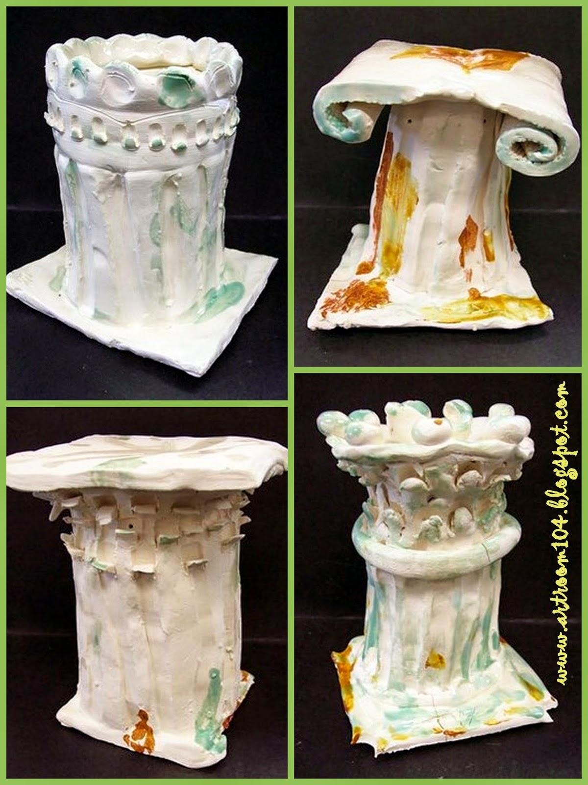 Art Room 104 6th Grade Ceramic Greek Columns