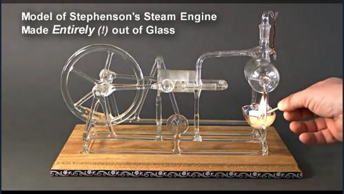 نموذج رائع للمحركات البخارية  Model+of+stephenson%2527s+steam+engine