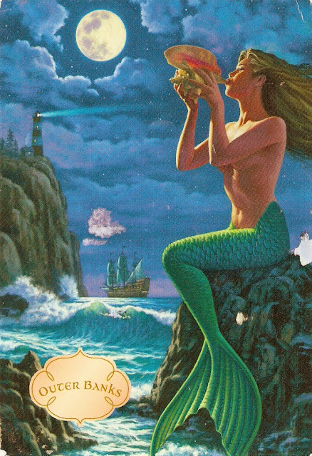 Mermaid postcard