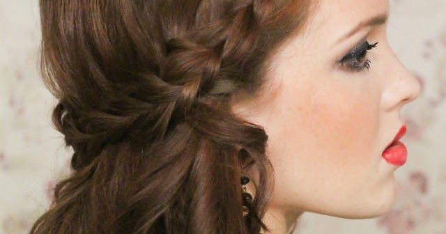 The Freckled Fox Holiday Hair Week The Half Crown Braid