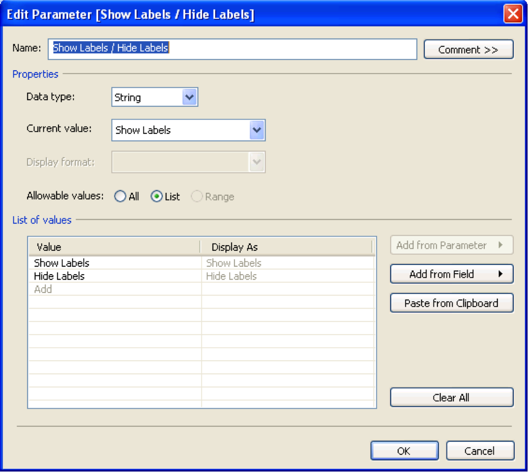 Paint By Numbers A quick Tableau Tip showing and hiding labels