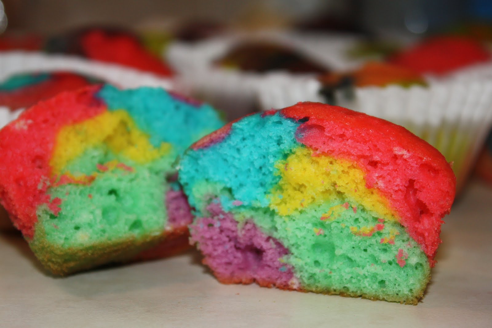 Image result for tiedyed cupcakes