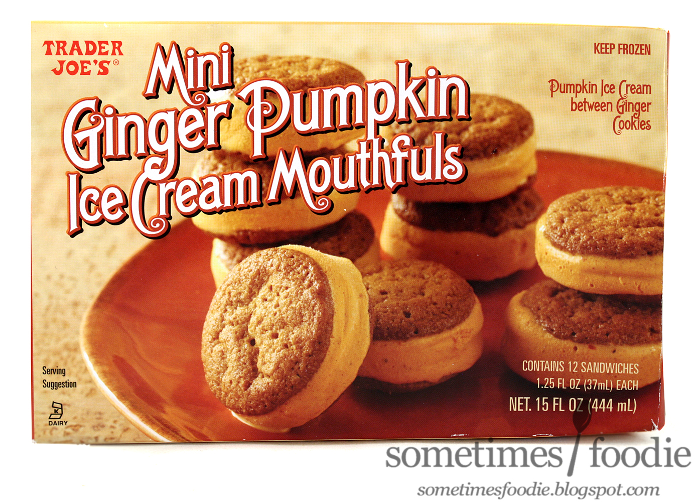 Sometimes Foodie Mini Ginger Pumpkin Ice Cream Mouthfuls Trader Joe