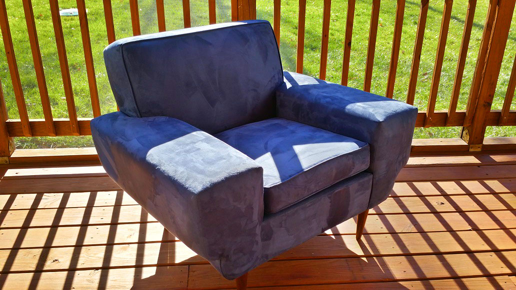 Just the Right Size Ugly Furniture Series Blue Chair After