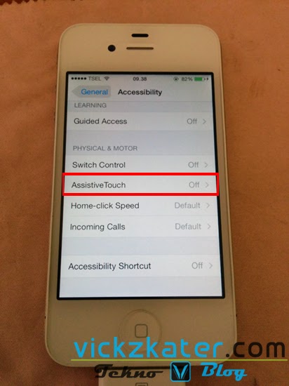 Cara Mengaktifkan Virtual Home Button (Assistive Touch) di iOS