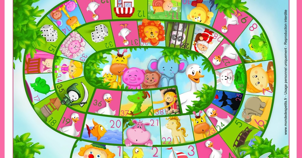 Recursos para mi clase: JUEGO DE LA OCA PARA LOS MÁS PEQUEÑOS (PARA