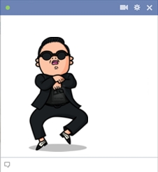 Gangnam Style - Facebook Emoticon Of Psy