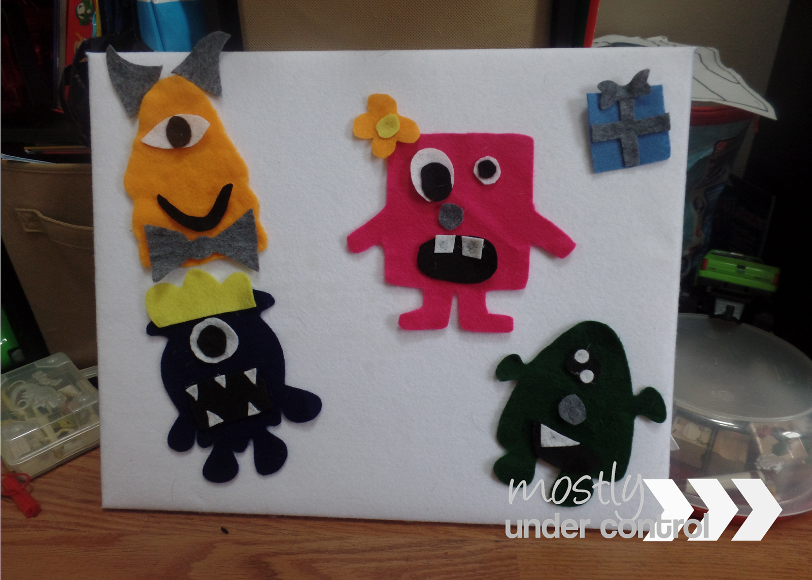 DIY Felt Monsters Mostly Under Control