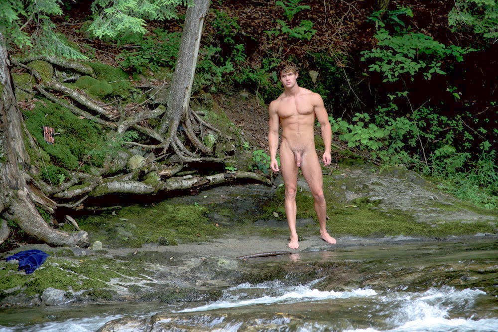 Naked Redneck Men Skinny Dipping.