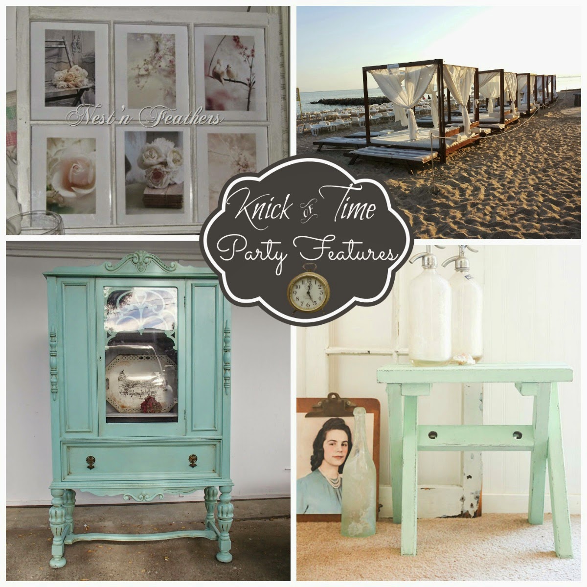 Antique and Vintage Decor linky party with Repurposed and Upcycled Decor via Knick of Time @ knickoftimeinteriors.blogspot.com Antique, Vintage, Repurposed and Upcycled Decor
