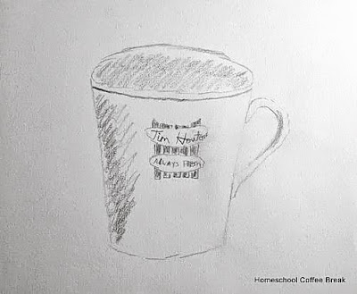 Coffee on the Virtual Fridge, an art link-up hosted by Homeschool Coffee Break @ kympossibleblog.blogspot.com #VirtualFridge
