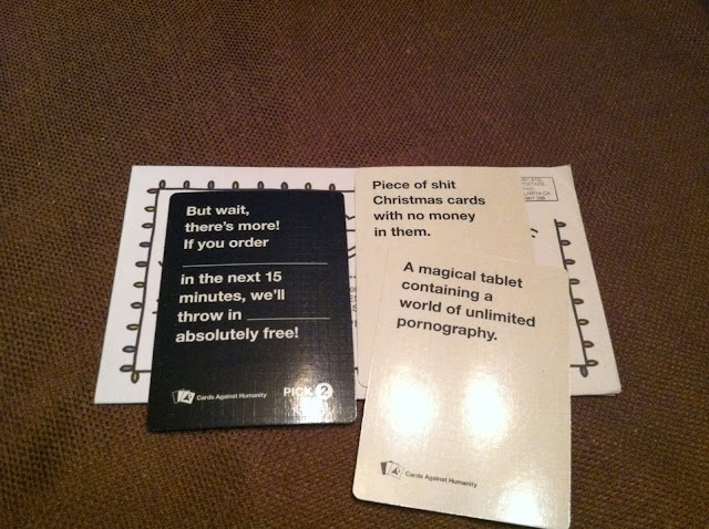 Fruitless Pursuits: Christmas Against Humanity: 12 Days of BS - Days 1&amp;2