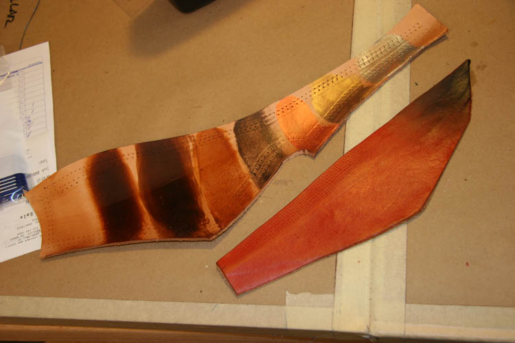 A fetish leathercrafters journal Head Case Painting vegtanned leather